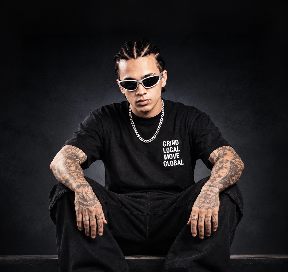 Grind Local Move Global Tee