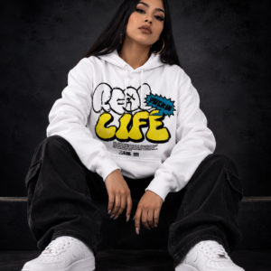 Real Life Tee – White / Yellow Edition