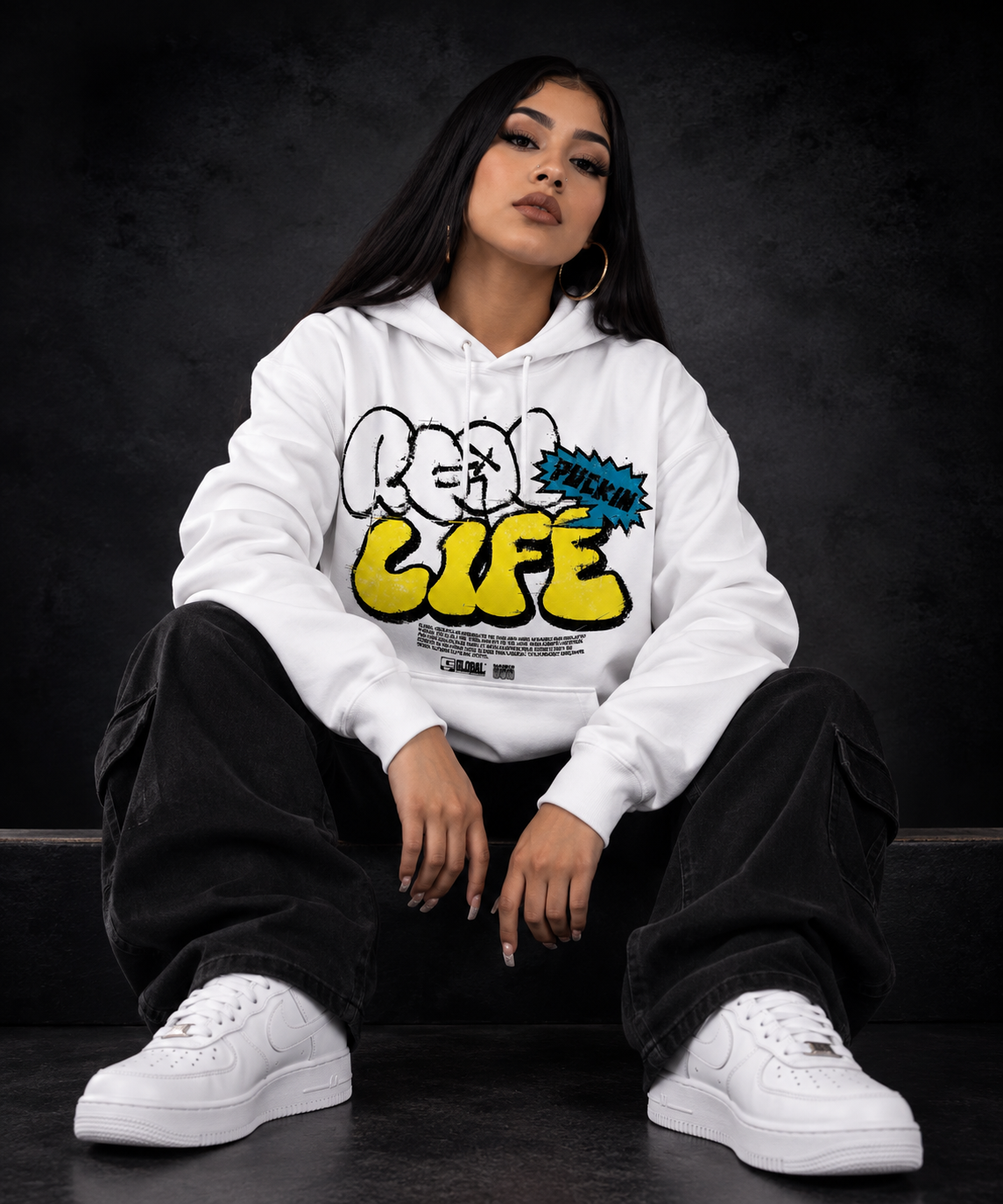 Real Life Tee – White / Yellow Edition