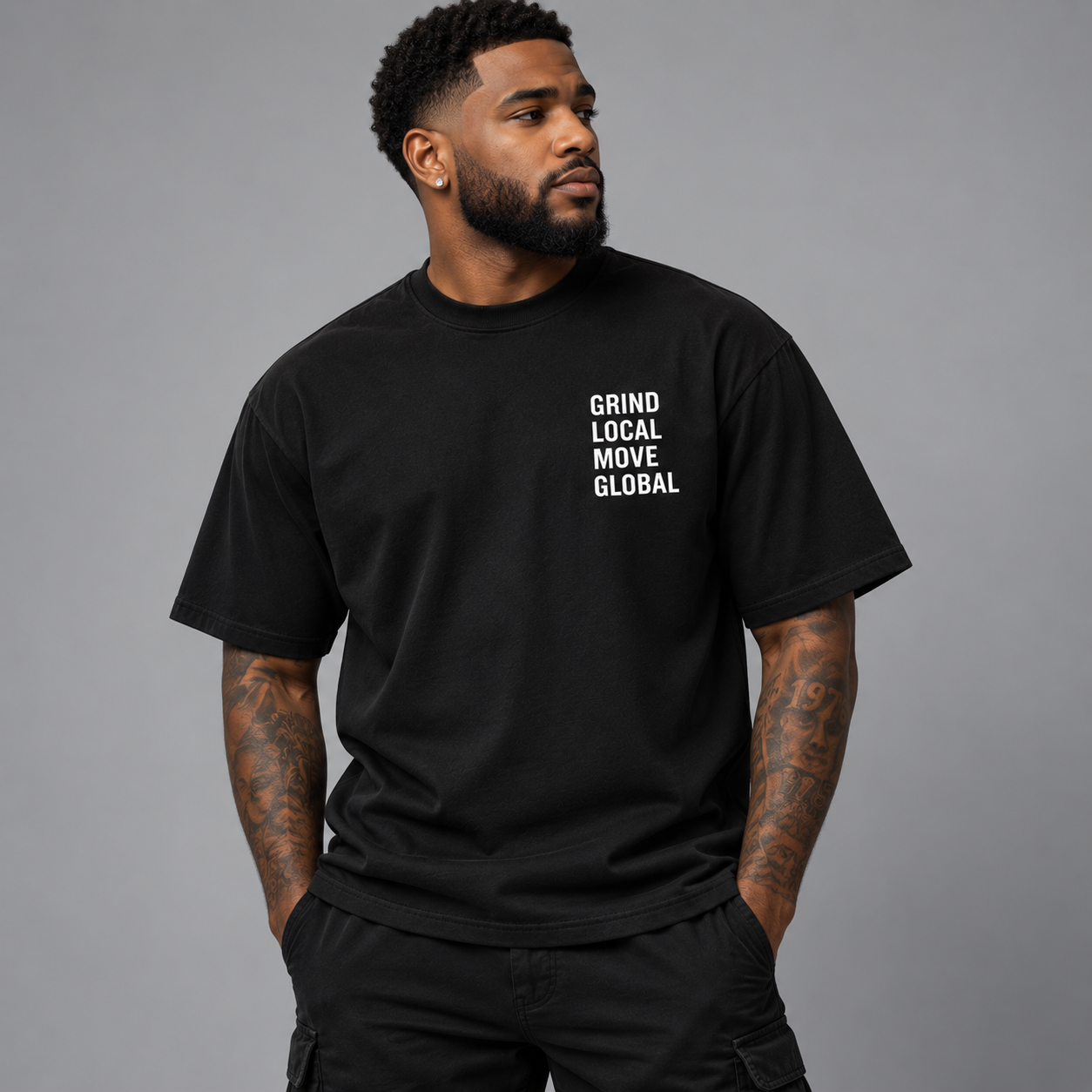 Grind Local Move Global Tee - Image 2