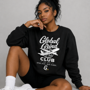 Global Grind Club Crewneck - Black